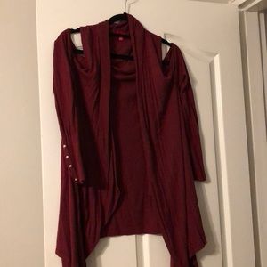 Jennifer Lopez cold shoulder cardigan size large